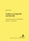 Studien zur Linguistik und Slavistik : Gesammelte Aufsaetze aus vier Jahrzehnten - Book