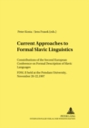 Current Approaches to Formal Slavic Linguistics : Contributions of the Second European Conference on Formal Description of Slavic Languages (FDSL II) Held at Potsdam University, November 20-22, 1997 - Book