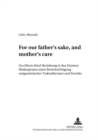 «For our father's sake, and mother's care» : Zur Eltern-Kind-Beziehung in den Dramen Shakespeares unter Beruecksichtigung zeitgenoessischer Traktatliteratur und Portraets - Book