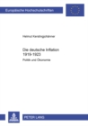 Die Deutsche Inflation 1919-1923 : Politik Und Oekonomie - Book