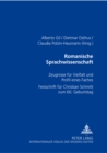 Romanische Sprachwissenschaft : Zeugnisse fuer Vielfalt und Profil eines Faches - Festschrift fuer Christian Schmitt zum 60. Geburtstag - Book