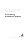 Rene Ahlberg- Gesammelte Werke IV - Book