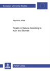 Finality in Nature According to Kant and Blondel - Book