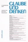 Glaube Und Denken : Jahrbuch Der Karl-Heim-Gesellschaft- 17. Jahrgang 2004 - Book