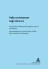 Salus Animarum Suprema Lex : Festschrift Fuer Offizial Max Hopfner Zum 70. Geburtstag - Book
