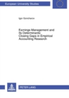 Earnings Management and Its Determinants: Closing Gaps in Empirical Accounting Research : 3167 - Book