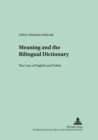 Meaning and the Bilingual Dictionary : The Case of English and Polish - Book
