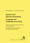 Sprache Und Sprachverarbeitung / Language and Language-Processing : Akten Des 38. Linguistischen Kolloquiums in Piliscsaba 2003 / Proceedings of the 38th Linguistics Colloquium, Piliscsaba 2003 - Book