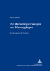 Die Marketingwirkungen Von Boersengaengen : Eine Konzeptionelle Analyse - Book