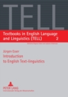 Introduction to English Text-linguistics - Book