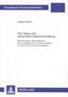 Fair Value Und Steuerliche Gewinnermittlung : Beurteilung Der Uebertragbarkeit Der Grundsaetze Der Fair Value-Richtlinie Und Des IAS 39 Auf Die Steuerbilanz - Book