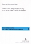 Stadt- und Regionalplanung vor neuen Herausforderungen - Book