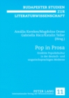 Pop in Prosa : Erzaehlte Populaerkultur in Der Deutsch- Und Ungarischsprachigen Moderne - Book