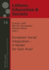 European Social Integration – A Model for East Asia? - Book