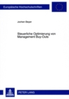 Steuerliche Optimierung Von Management Buy-Outs - Book