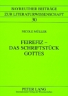 Feirefiz - Das Schriftstueck Gottes - Book