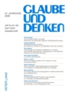 Glaube Und Denken : Jahrbuch Der Karl-Heim-Gesellschaft - 21. Jahrgang 2008 - Book