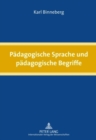 Paedagogische Sprache Und Paedagogische Begriffe - Book
