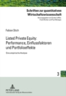 Listed Private Equity: Performance, Einflussfaktoren Und Portfolioeffekte : Eine Empirische Analyse - Book