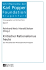 Kritischer Rationalismus heute : Zur Aktualitaet der Philosophie Karl Poppers - Book