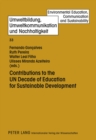 Contributions to the UN Decade of Education for Sustainable Development - Book