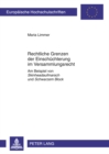 Rechtliche Grenzen der Einschuechterung im Versammlungsrecht : Am Beispiel von "Skinheadaufmarsch" und "Schwarzem Block" - Book