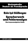 Spracherwerb Und Fehleranalyse : Eine Korpusanalytische Studie - Book