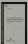 Personalbibliographie Der Forschungsliteratur Zu Thomas Bernhard : 1963-2011 - Book
