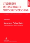 Monetary Policy Rules : Empirical Applications Based on Survey Data - Book