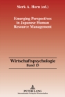 Emerging Perspectives in Japanese Human Resource Management - Book