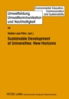 Sustainable Development at Universities: New Horizons - Book