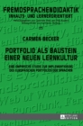 Portfolio als Baustein einer neuen Lernkultur : Eine empirische Studie zur Implementierung des Europaeischen Portfolios der Sprachen - Book