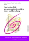 Interkulturalitaet ALS Anspruch Universitaerer Lehre Und Forschung - Book