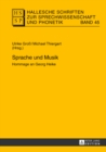 Sprache Und Musik : Hommage an Georg Heike - Book