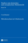 Melodienschutz Im Urheberrecht - Book