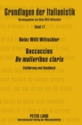 Boccaccios De mulieribus claris : Einfuehrung und Handbuch - Book