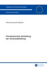 Privatautonome Gestaltung Der Vorstandshaftung - Book