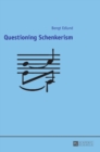 Questioning Schenkerism - Book