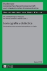 Lexicograf?a y did?ctica : Diccionarios y otros recursos lexicogr?ficos en el aula - Book