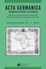 ACTA Germanica : German Studies in Africa - Book