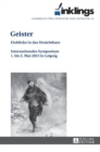 inklings - Jahrbuch fuer Literatur und Aesthetik : Geister - Einblicke in das Unsichtbare. Internationales Symposium 1. bis 3. Mai 2015 in Leipzig - Book