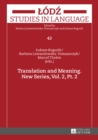 Translation and Meaning. New Series, Vol. 2, Pt. 2 - eBook