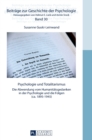 Psychologie und Totalitarismus : Die Abwendung vom Humanitaetsgedanken in der Psychologie und die Folgen (ca. 1895-1945) - Book