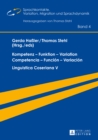 Kompetenz - Funktion - Variation / Competencia - Funcion - Variacion : Linguistica Coseriana V - eBook