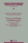 Essays and Studies in Middle English : 9th International Conference on Middle English, Philological School of Higher Education in Wroclaw, 2015 - Book