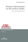 European Questionnaire for Job Analysis (EQJA) : Theoretical and Methodological Bases - Book