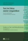 Text im Fokus zweier Linguistiken : Aus der polonistischen und germanistischen Forschung - eBook