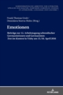 Emotionen : Beitraege zur 12. Arbeitstagung schwedischer Germanistinnen und Germanisten Text im Kontext in Visby 2016 - Book