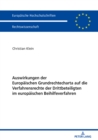 Auswirkungen der Europaeischen Grundrechtecharta auf die Verfahrensrechte der Drittbeteiligten im europaeischen Beihilfeverfahren - eBook