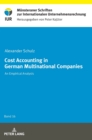 Cost Accounting in German Multinational Companies : An Empirical Analysis - Book